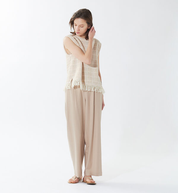 qualite「《セットアップ対応》ブライトリネンパンツ」|その他|