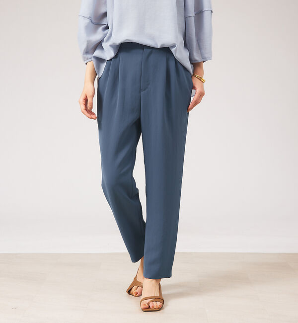 qualite「ヴィンテージダブルクロステーパードパンツ」|その他|ブルーグレー