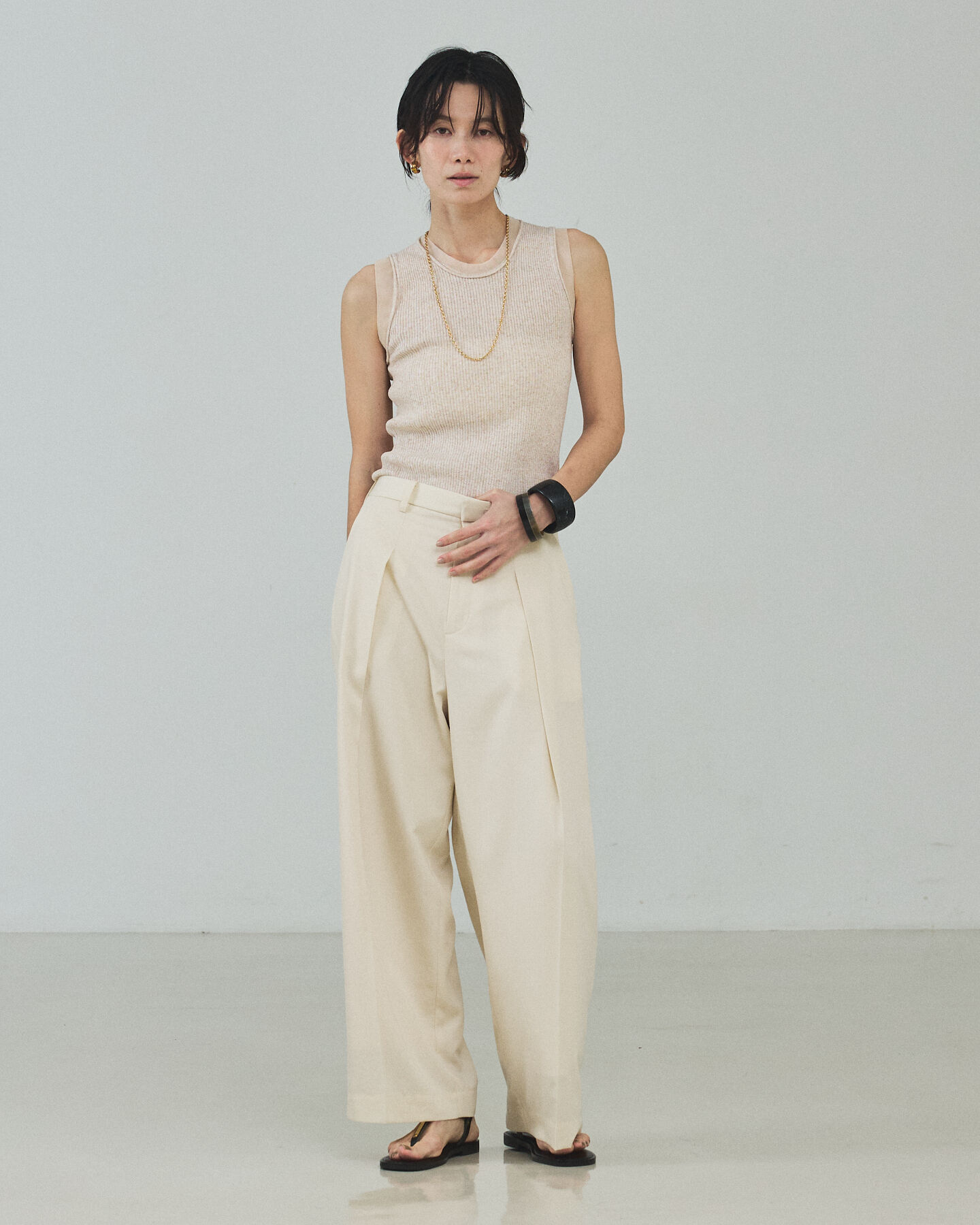 qualite「【セットアップ対応】テンセルハイツイストワイドパンツ【予約】」|その他|