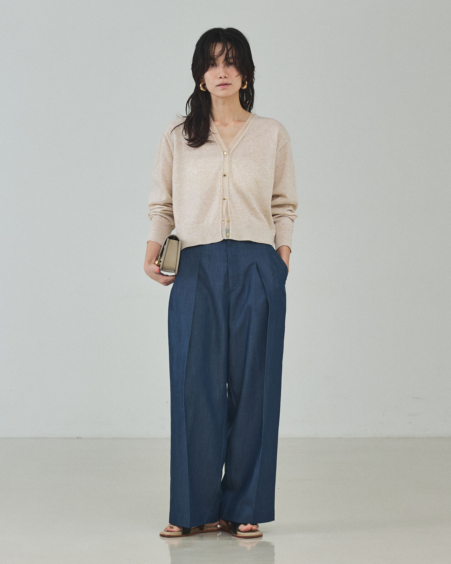 qualite「【セットアップ対応】テンセルハイツイストワイドパンツ【予約】」|その他|