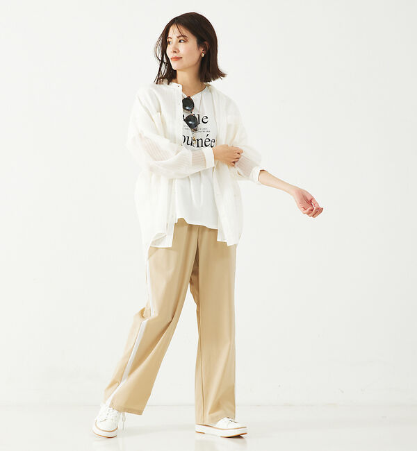 abahouse mavie「ナイロンストレッチサイドライントラックパンツ」|その他|