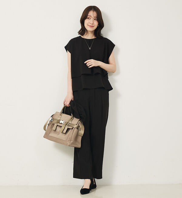 abahouse mavie「【２点セットアップ/エニデイカセット・サマー】ジョーゼット ブラウス＆パンツセッ」|シャツ・ブラウス|