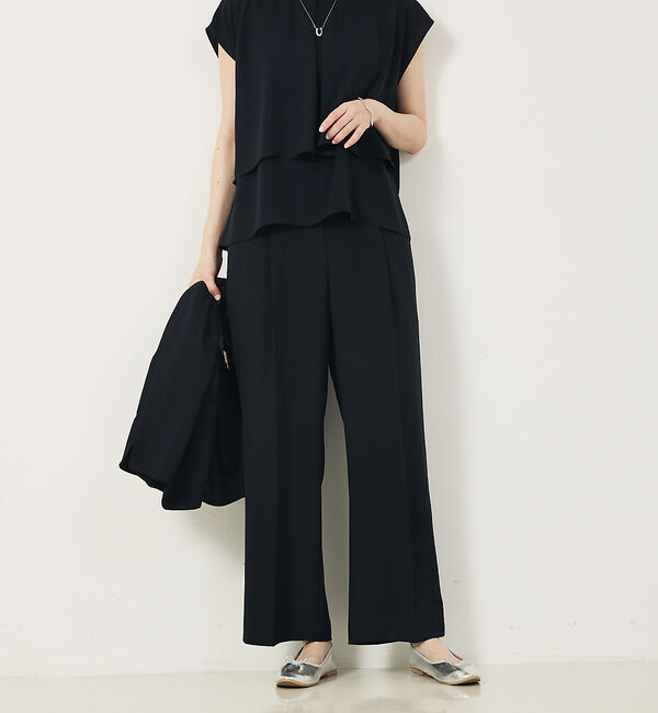 abahouse mavie「【２点セットアップ/エニデイカセット・サマー】ジョーゼット ブラウス＆パンツセッ」|シャツ・ブラウス|