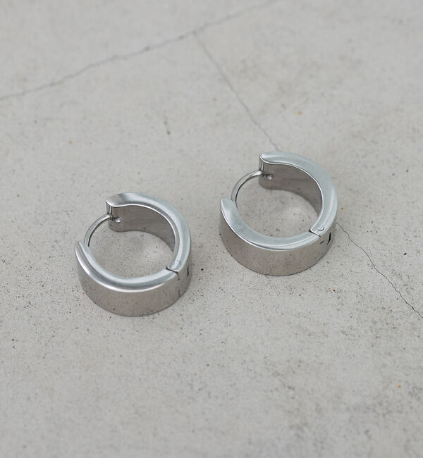 NOMINE「フラットスモールサークルピアス」|ピアス|シルバー