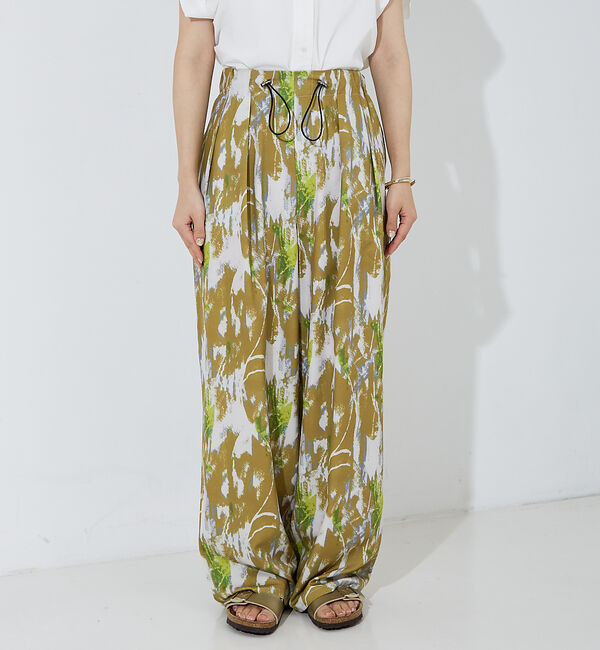 NOMINE「【セットアップ着用可】ペインティングドロストタックパンツ」|その他|