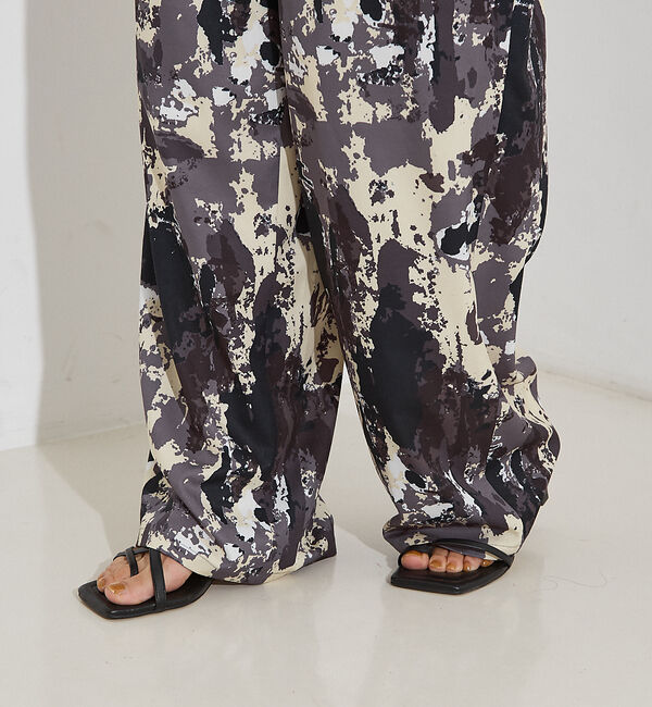 NOMINE「【セットアップ着用可】スプラッシュプリントドロスト パンツ」|その他|