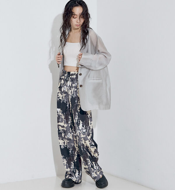 NOMINE「【セットアップ着用可】スプラッシュプリントドロスト パンツ」|その他|