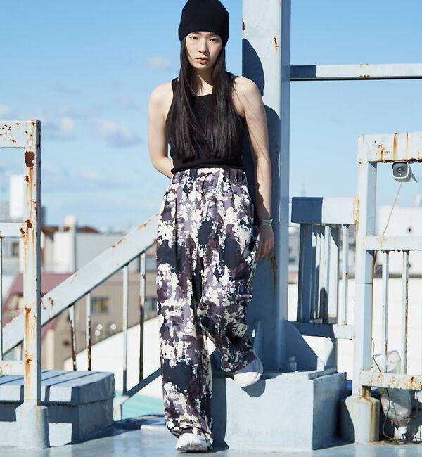 NOMINE「【セットアップ着用可】スプラッシュプリントドロスト パンツ」|その他|