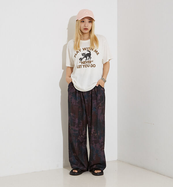 NOMINE「【セットアップ着用可】スプラッシュプリントドロスト パンツ」|その他|