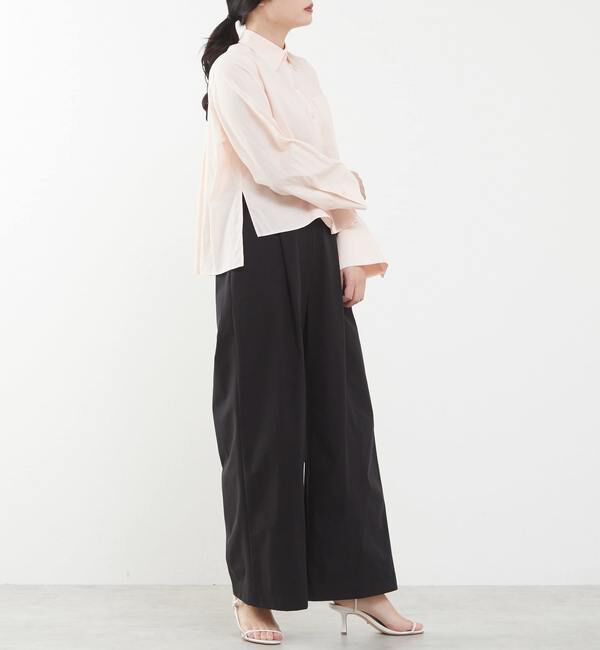 TIARA「《定番》タックワイドストレートパンツ（セットアップ可）」|その他|