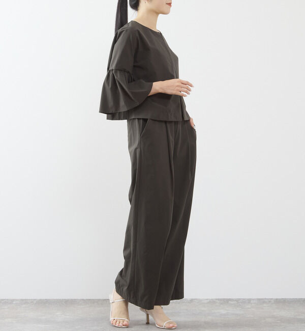 TIARA「《定番》タックワイドストレートパンツ（セットアップ可）」|その他|