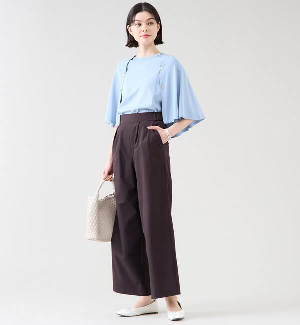 TIARA「《定番》タックワイドストレートパンツ（セットアップ可）」|その他|