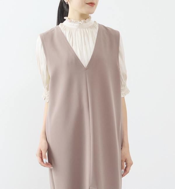 TIARA「《定番》2wayフリルショートスリーブブラウス」|シャツ・ブラウス|アイボリー