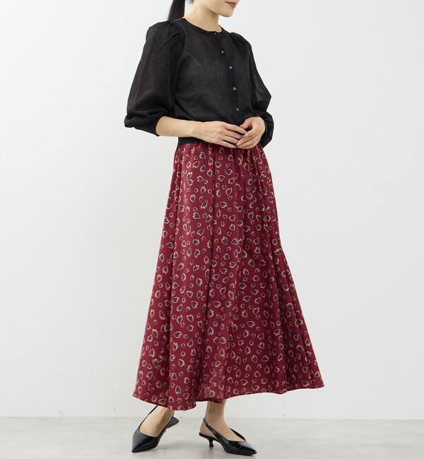 TIARA「グロッシーシアーカーディガン」|カーディガン|