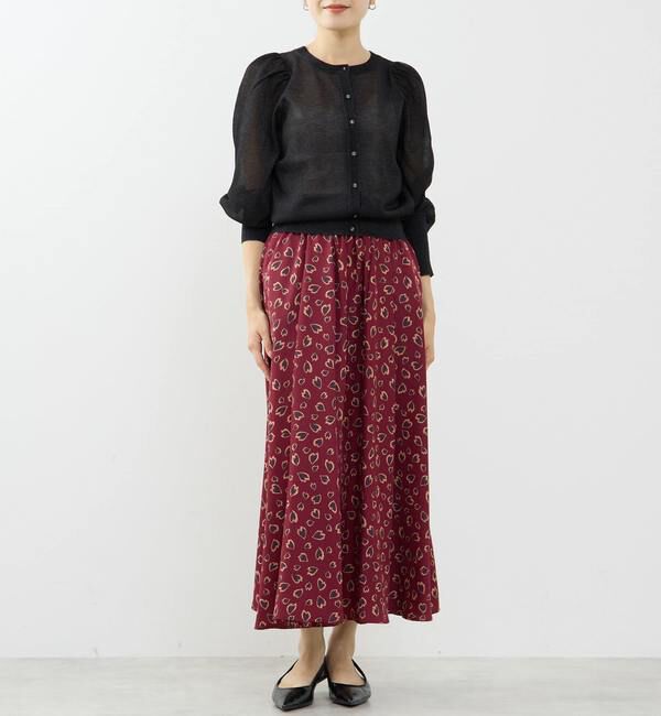 TIARA「グロッシーシアーカーディガン」|カーディガン|