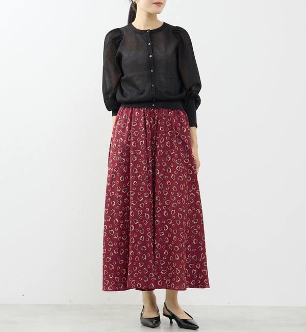 TIARA「グロッシーシアーカーディガン」|カーディガン|