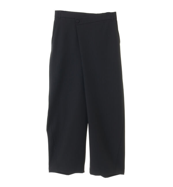 Liesse「梳毛ライクカーブパンツ」|その他|ブラック