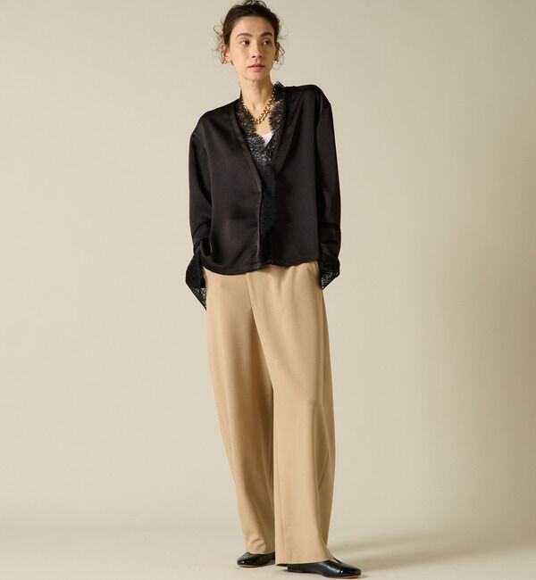 Liesse「梳毛ライクカーブパンツ」|その他|