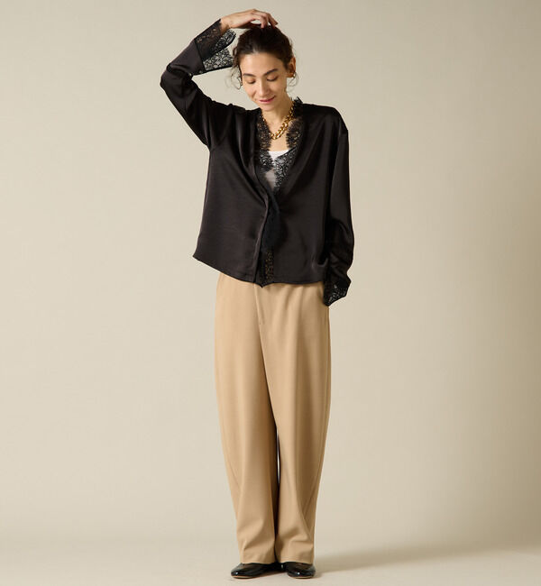 Liesse「梳毛ライクカーブパンツ」|その他|