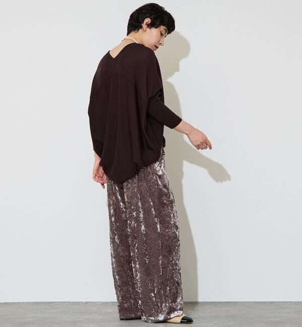 Liesse「クラッシュベロアワイドパンツ」|その他|