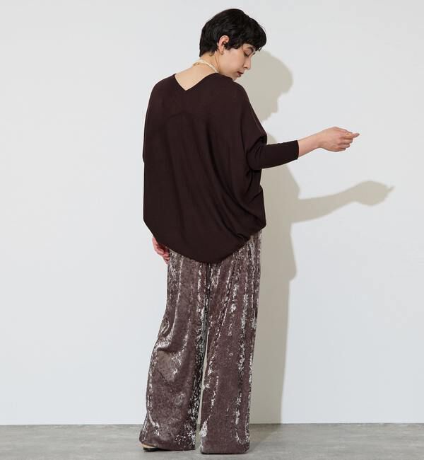 Liesse「クラッシュベロアワイドパンツ」|その他|