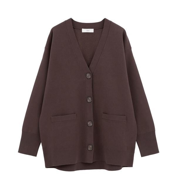 Liesse「バックメッセージカーディガン」|カーディガン|ブラウン