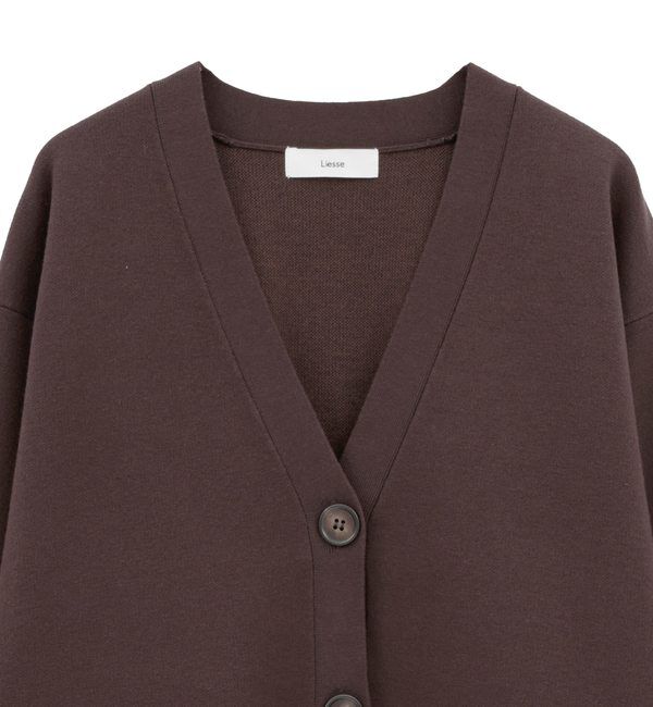 Liesse「バックメッセージカーディガン」|カーディガン|