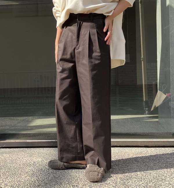 A_「【THE FLATS（ザ フラッツ）】フロントタックストレートパンツ」|その他|