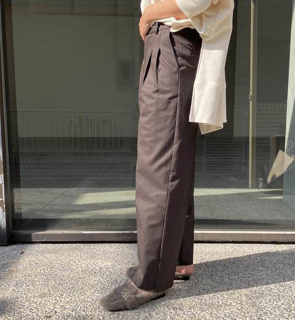 A_「【THE FLATS（ザ フラッツ）】フロントタックストレートパンツ」|その他|