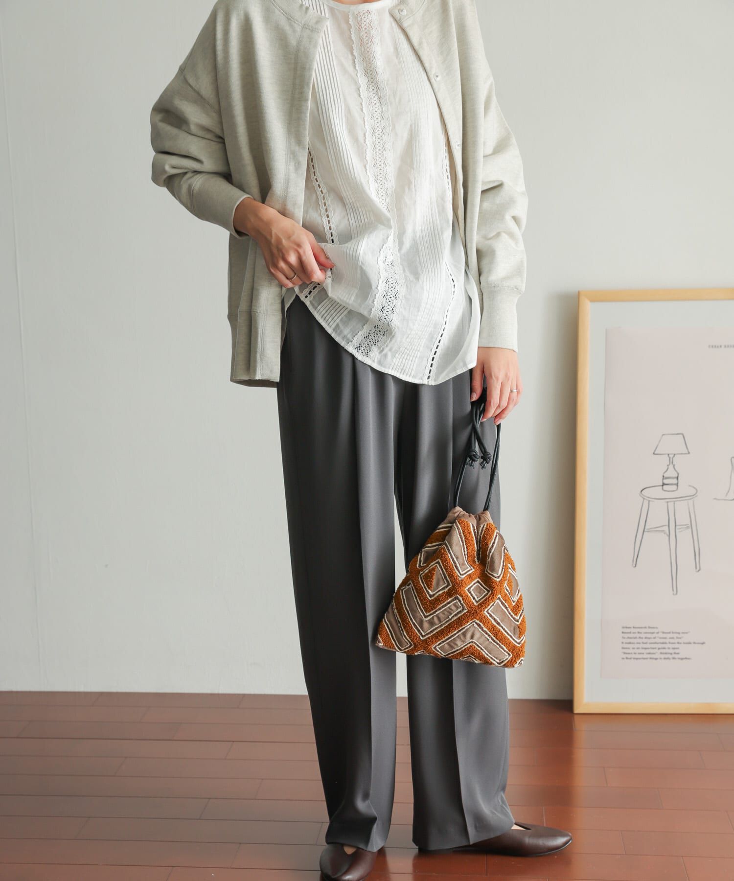 URBAN RESEARCH DOORS「ライトダブルクロスイージーパンツ」|その他|