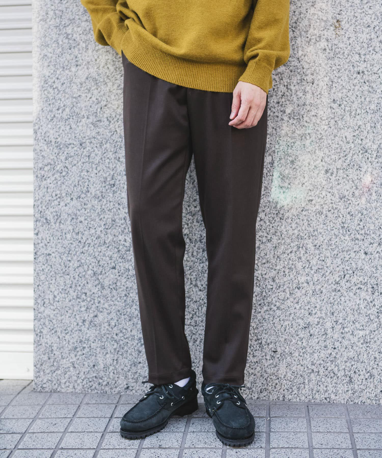URBAN RESEARCH DOORS「ウールライクテーパードトラウザー」|その他|ブラウン系その他