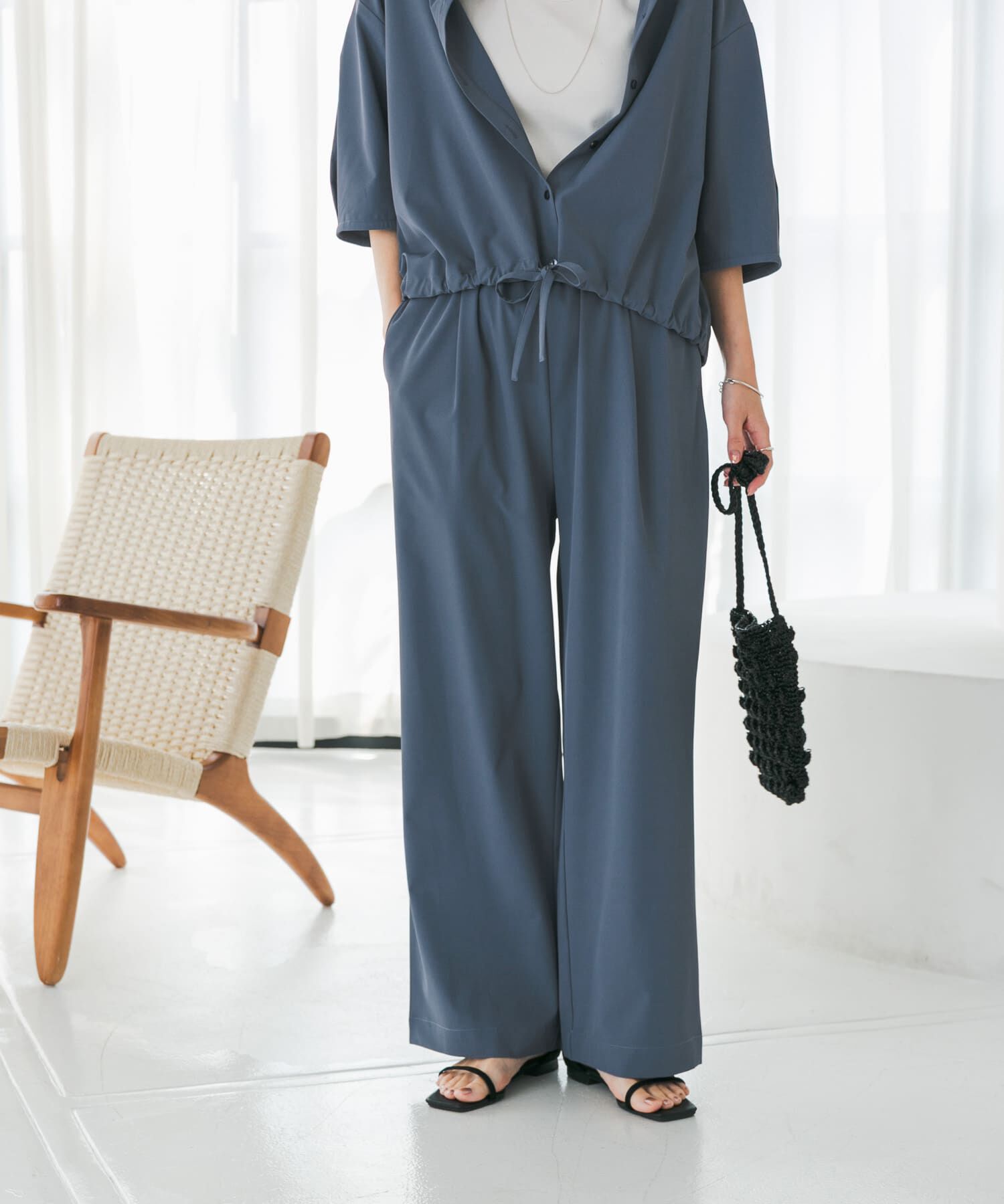 URBAN RESEARCH DOORS「『仁村紗和さん着用』『UR TECH』サマシェアストレートイージーパンツ」|その他|