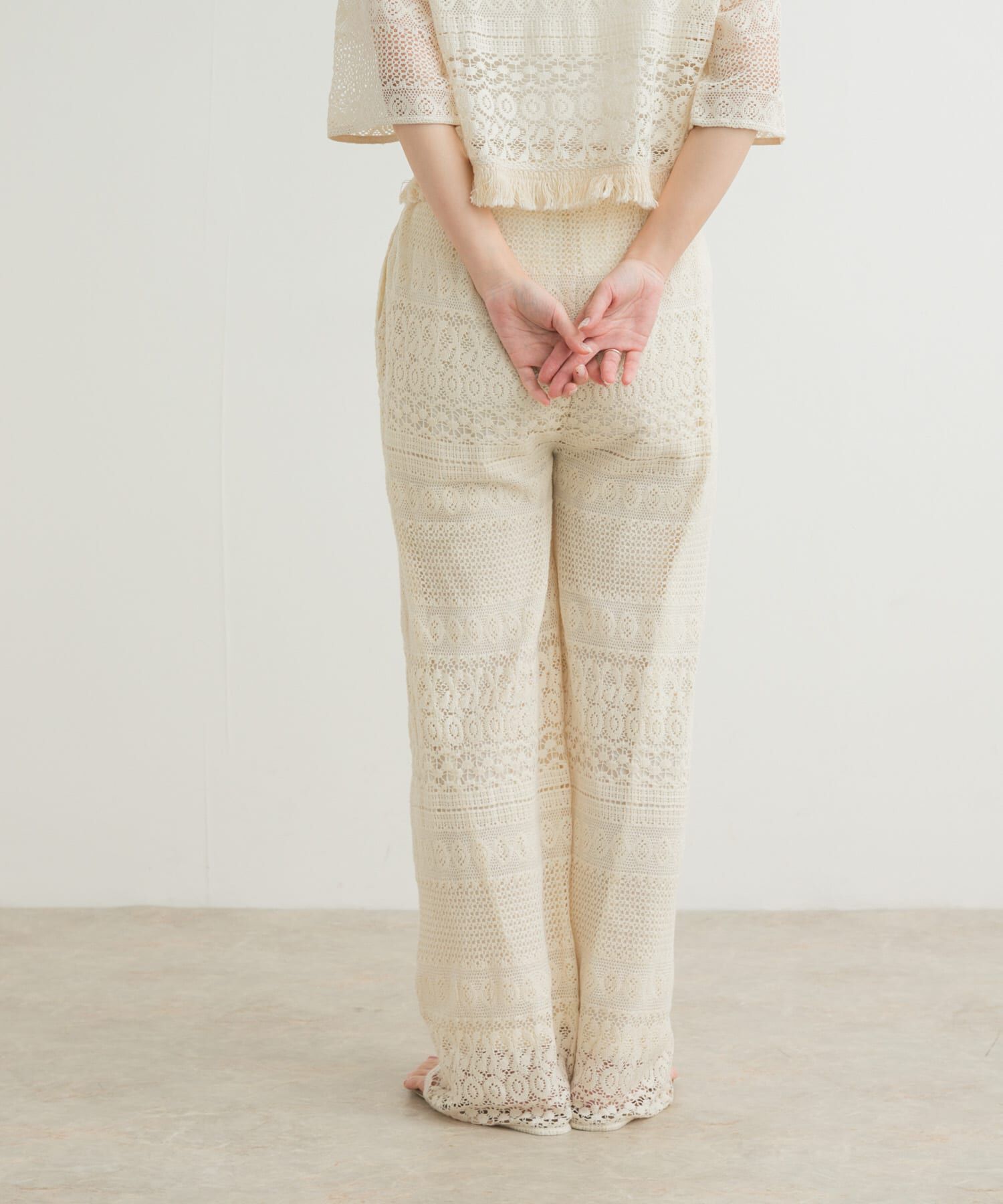 URBAN RESEARCH DOORS「『別注』olu&rsquo;ment&times;DOORS　かぎ編みレースパンツ」|その他|