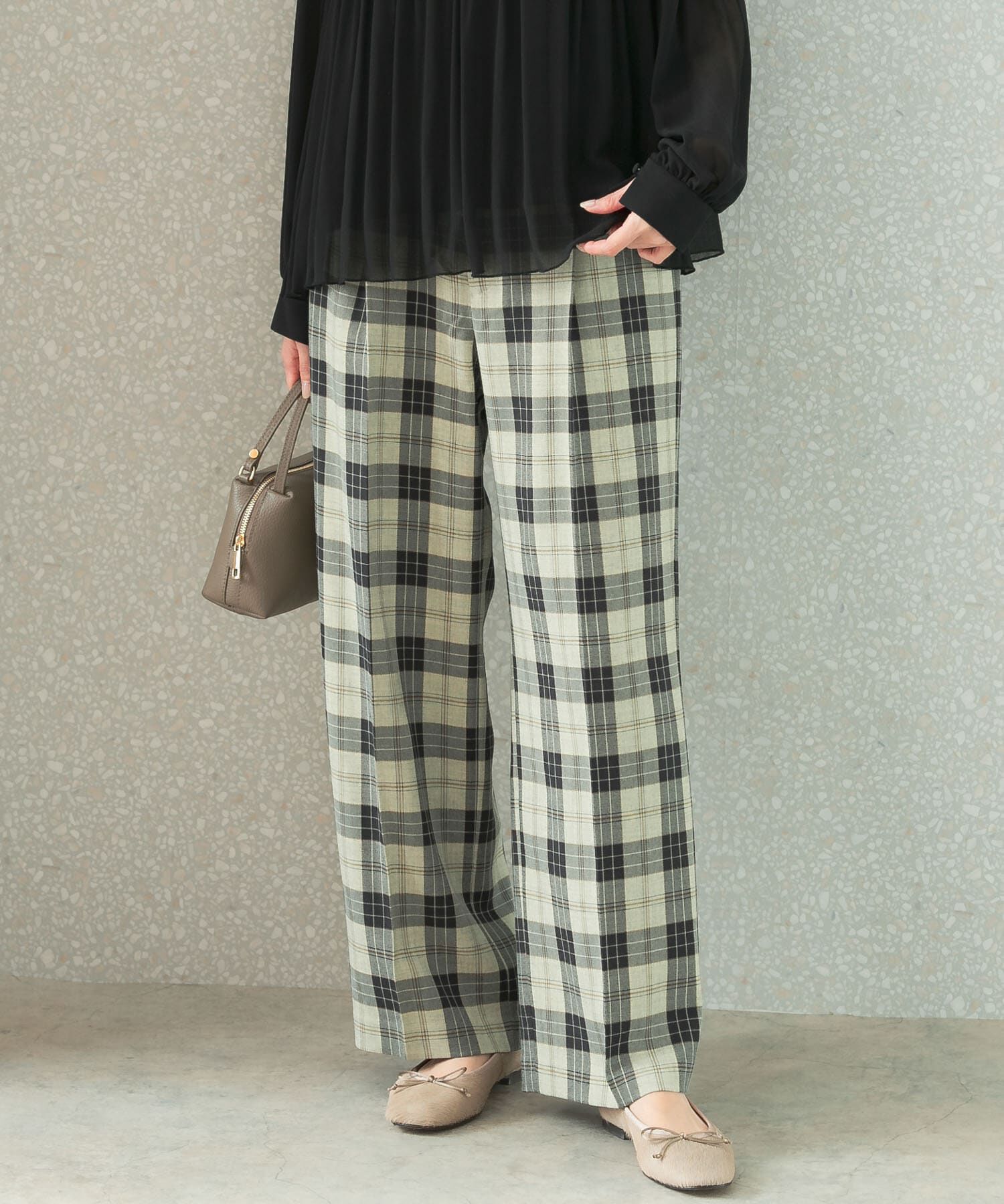 URBAN RESEARCH ROSSO「カラーチェックワイドパンツ」|その他|