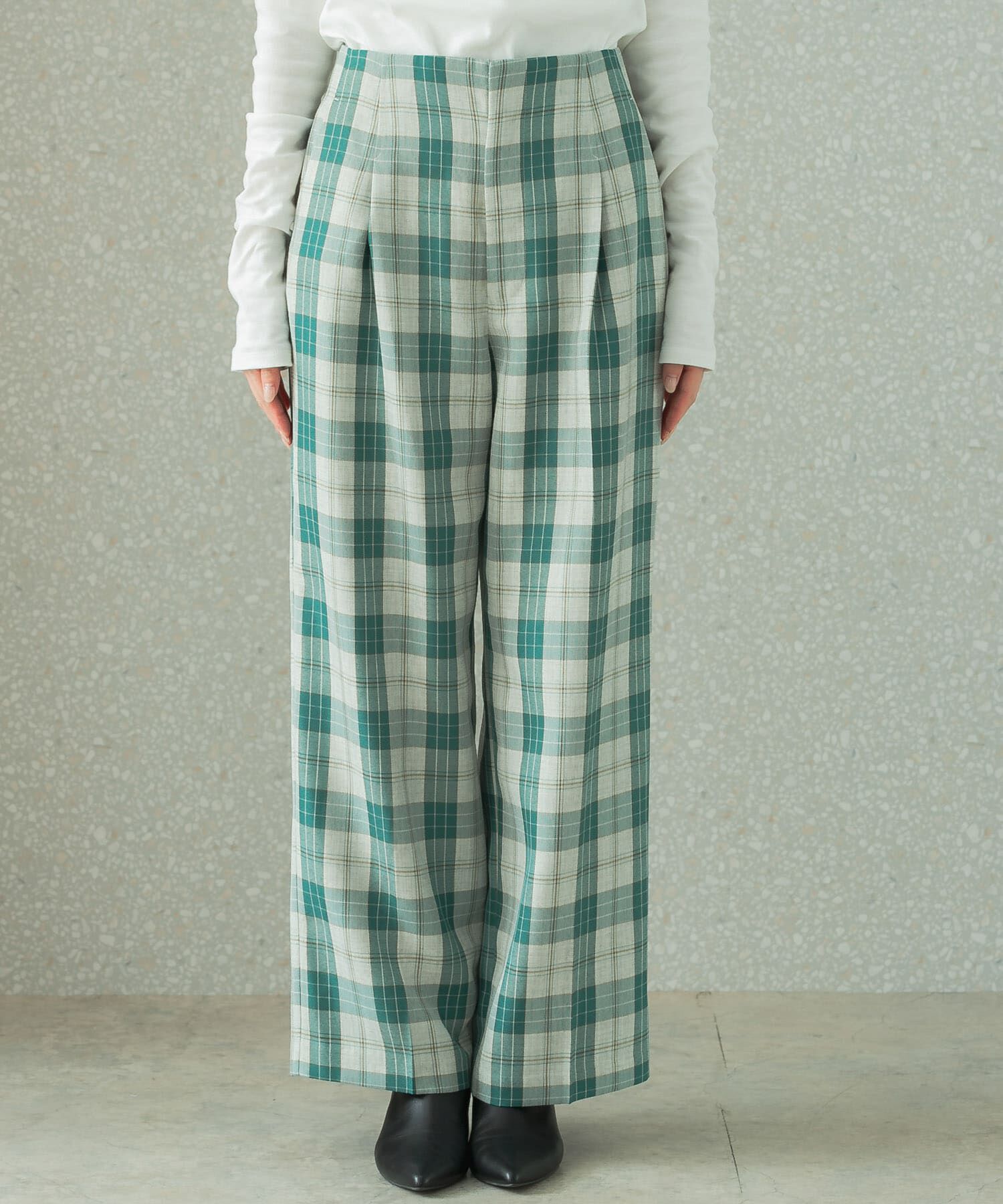 URBAN RESEARCH ROSSO「カラーチェックワイドパンツ」|その他|