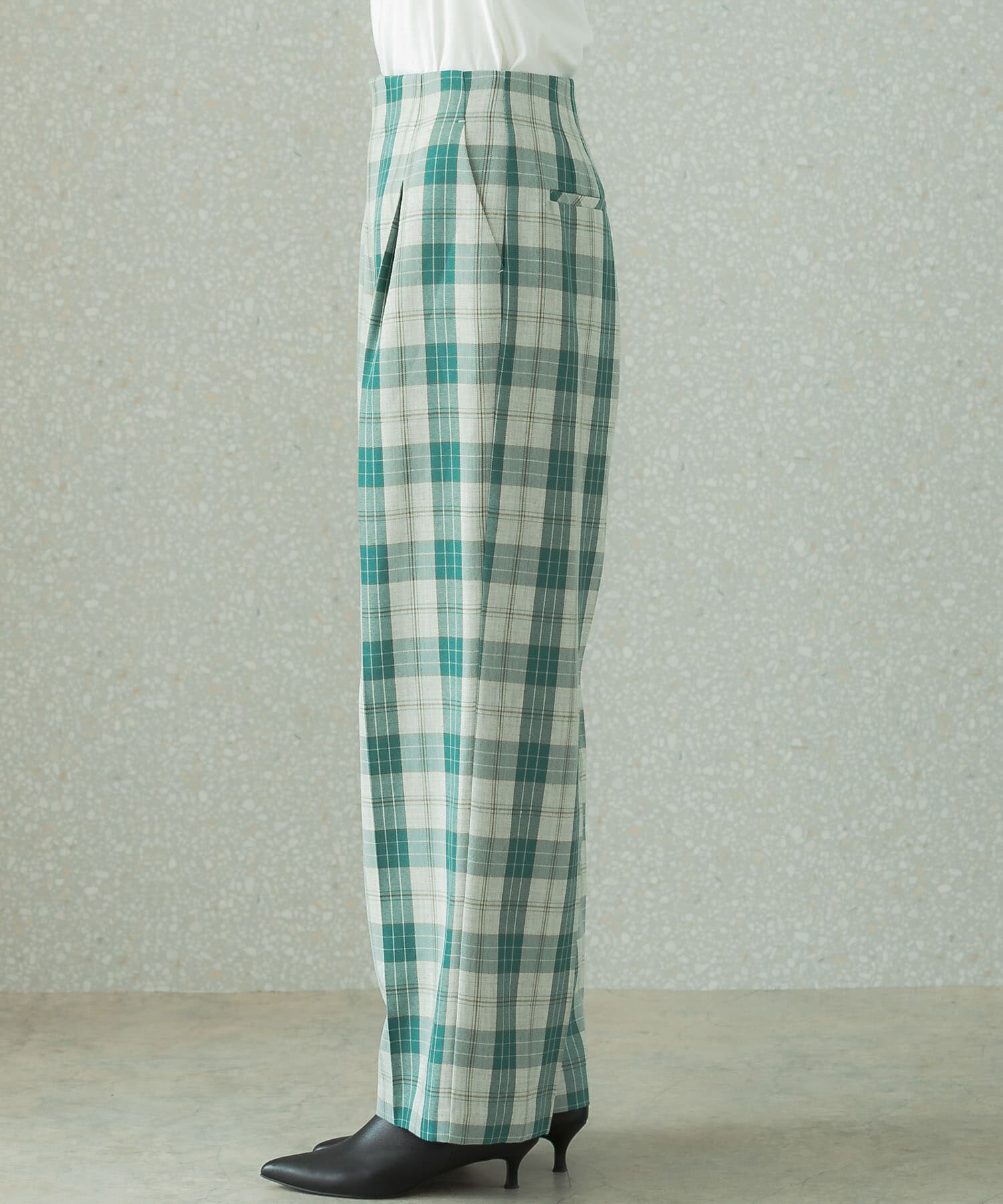 URBAN RESEARCH ROSSO「カラーチェックワイドパンツ」|その他|