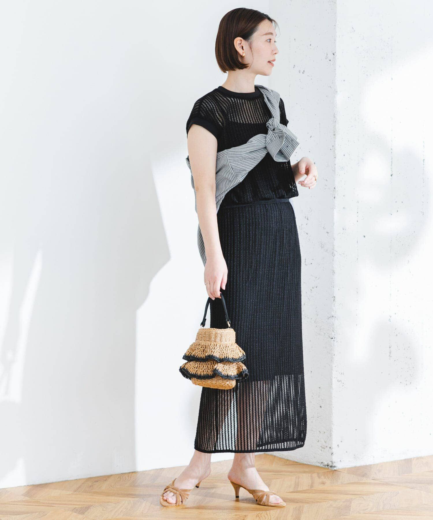 URBAN RESEARCH ROSSO「『セットアップ対応』F by ROSSO　メッシュプルオーバー+ロングスカート」|その他|