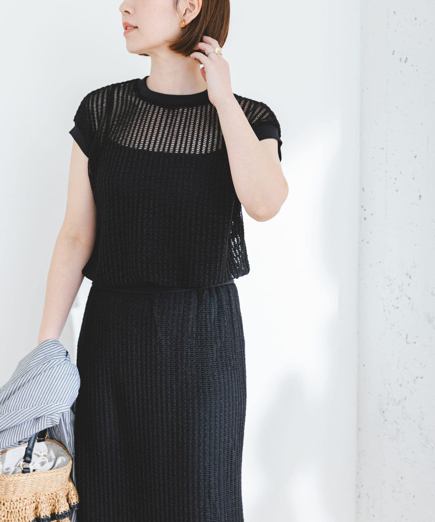 URBAN RESEARCH ROSSO「『セットアップ対応』F by ROSSO　メッシュプルオーバー+ロングスカート」|その他|