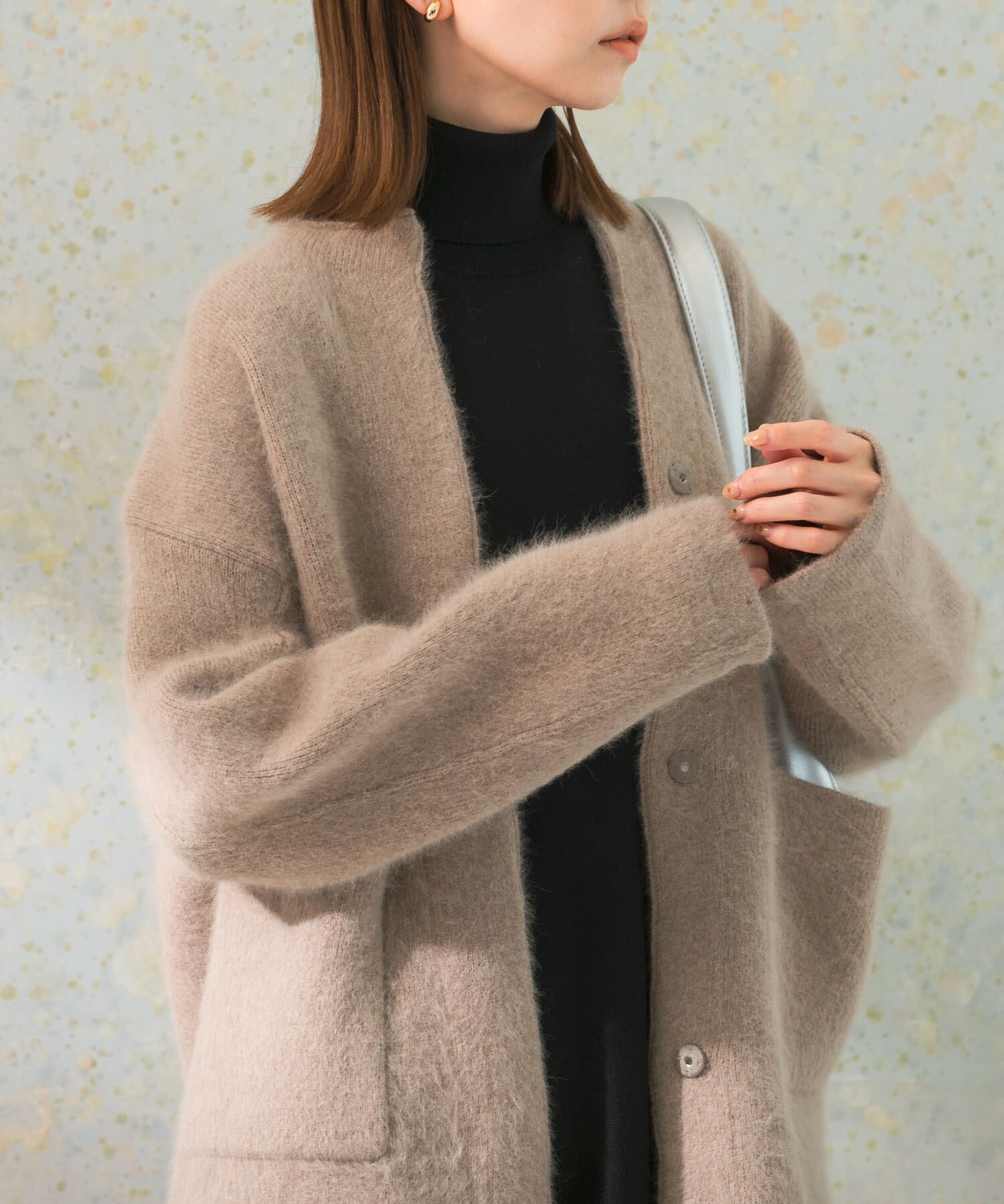 URBAN RESEARCH ROSSO「エアリーニットジャケット」|カーディガン|