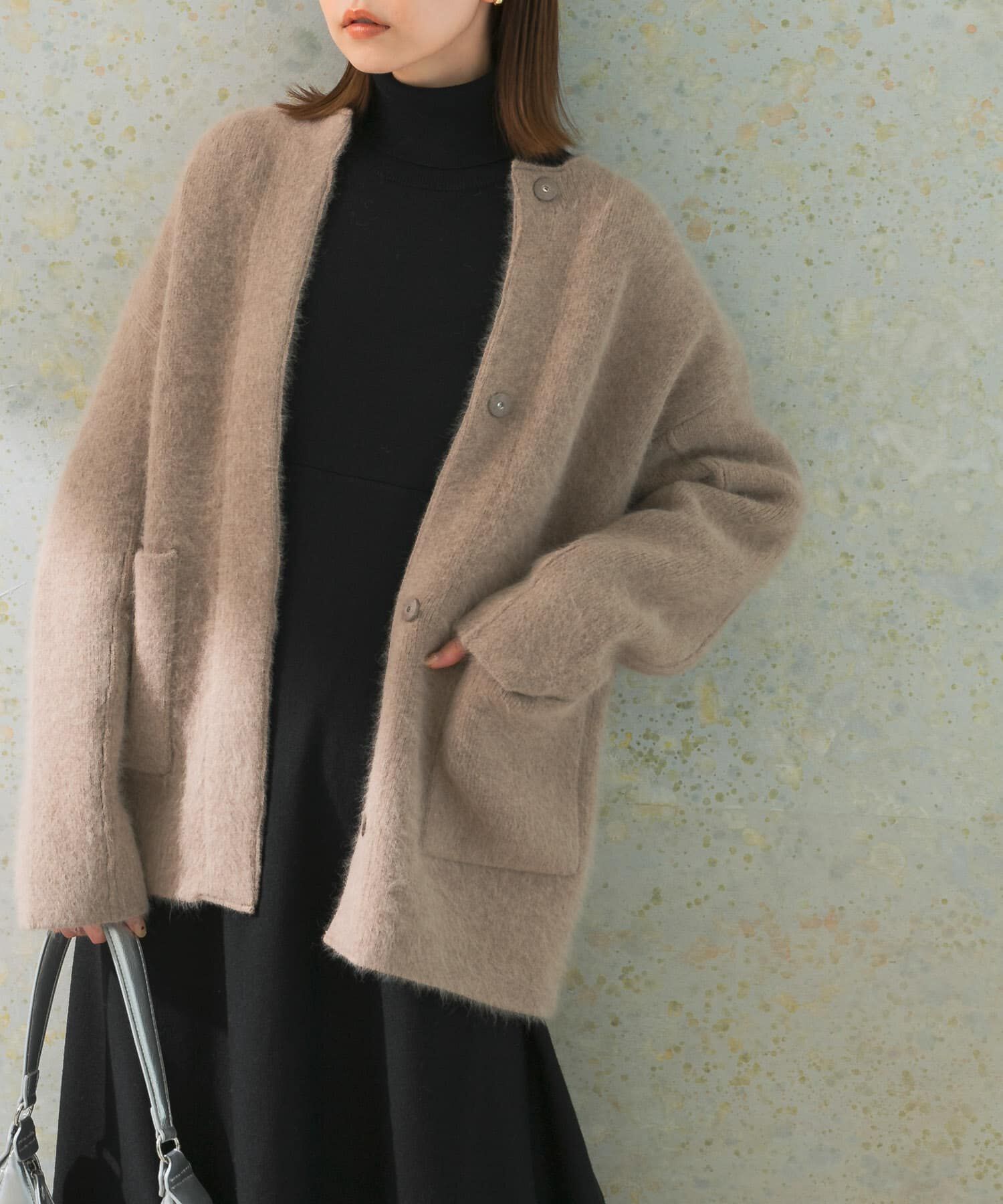 URBAN RESEARCH ROSSO「エアリーニットジャケット」|カーディガン|