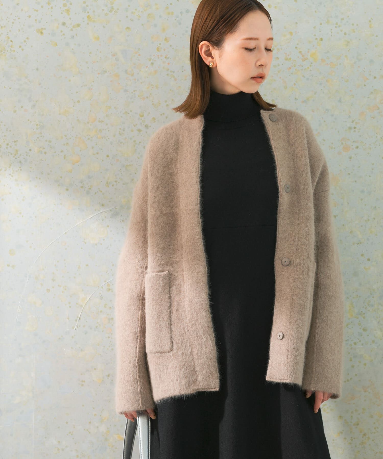 URBAN RESEARCH ROSSO「エアリーニットジャケット」|カーディガン|