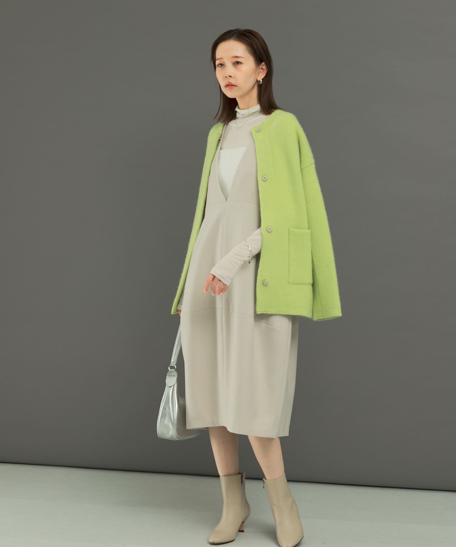 URBAN RESEARCH ROSSO「エアリーニットジャケット」|カーディガン|