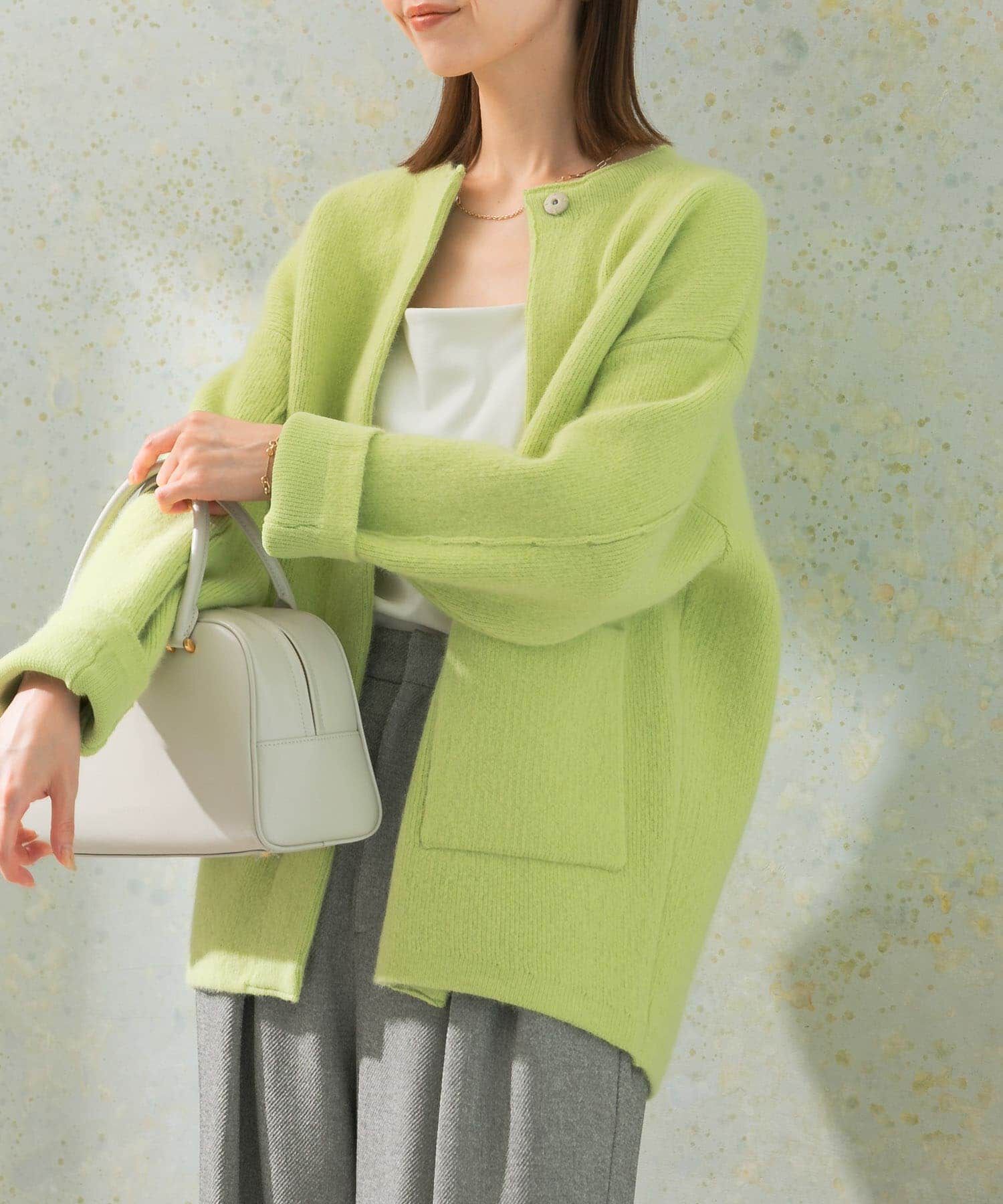 URBAN RESEARCH ROSSO「エアリーニットジャケット」|カーディガン|