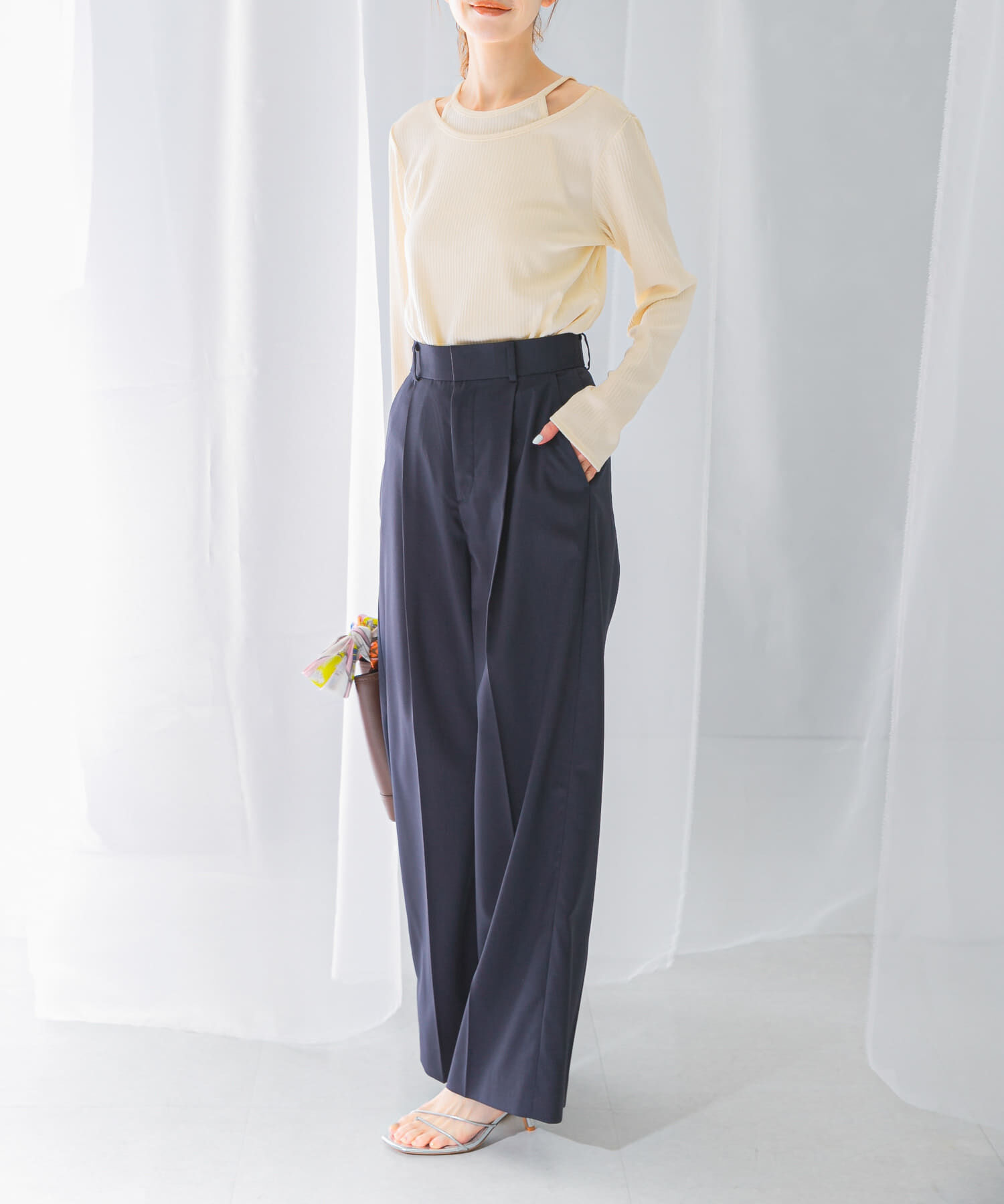 URBAN RESEARCH ROSSO「ハイウエストワイドスラックス」|その他|