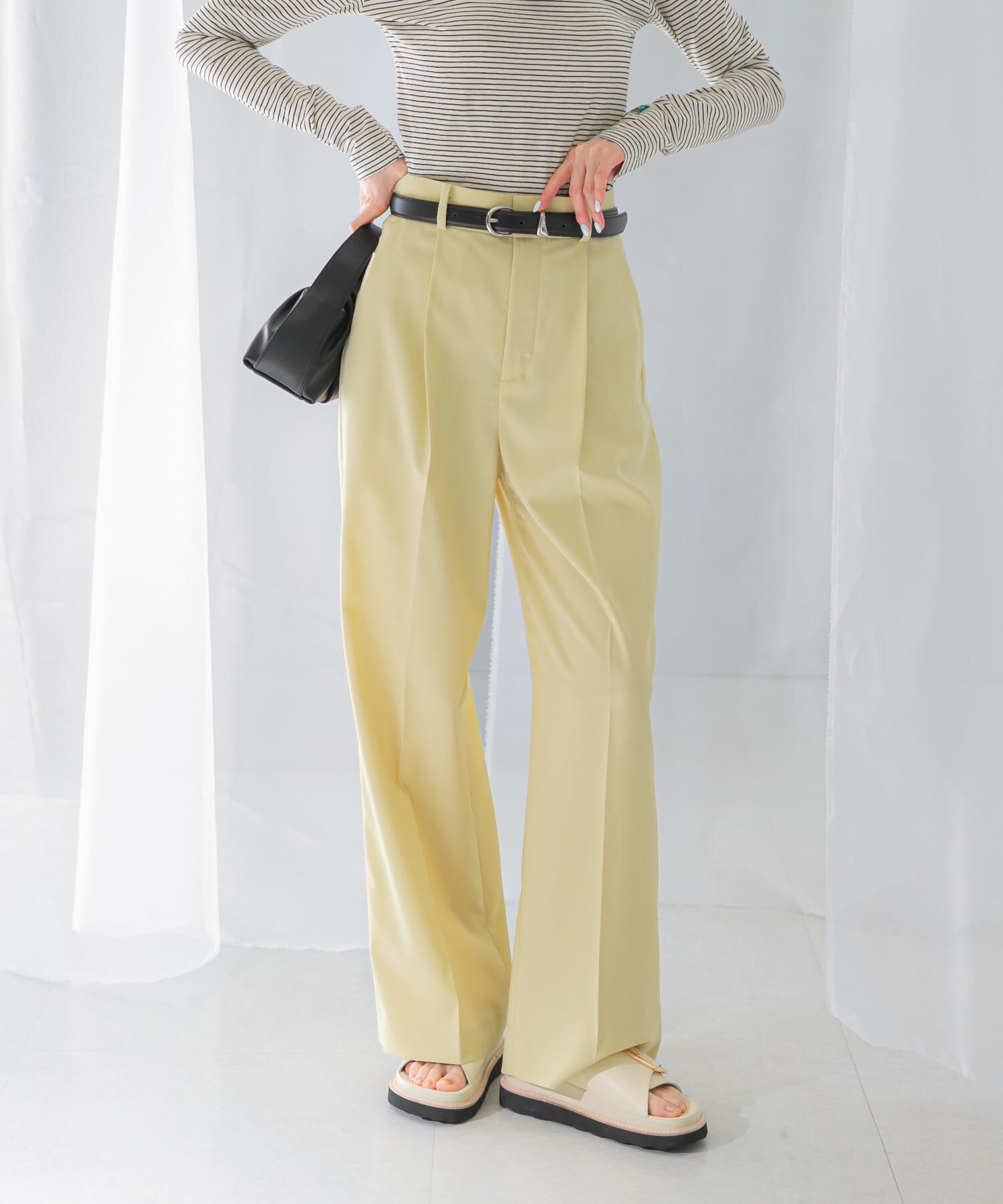 URBAN RESEARCH ROSSO「ハイウエストワイドスラックス」|その他|