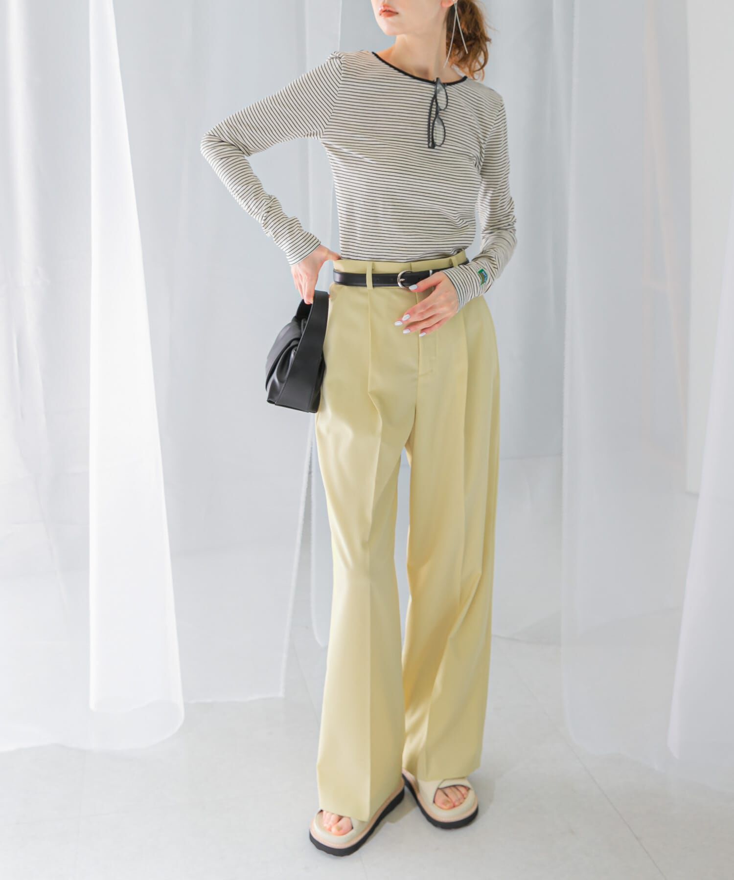 URBAN RESEARCH ROSSO「ハイウエストワイドスラックス」|その他|