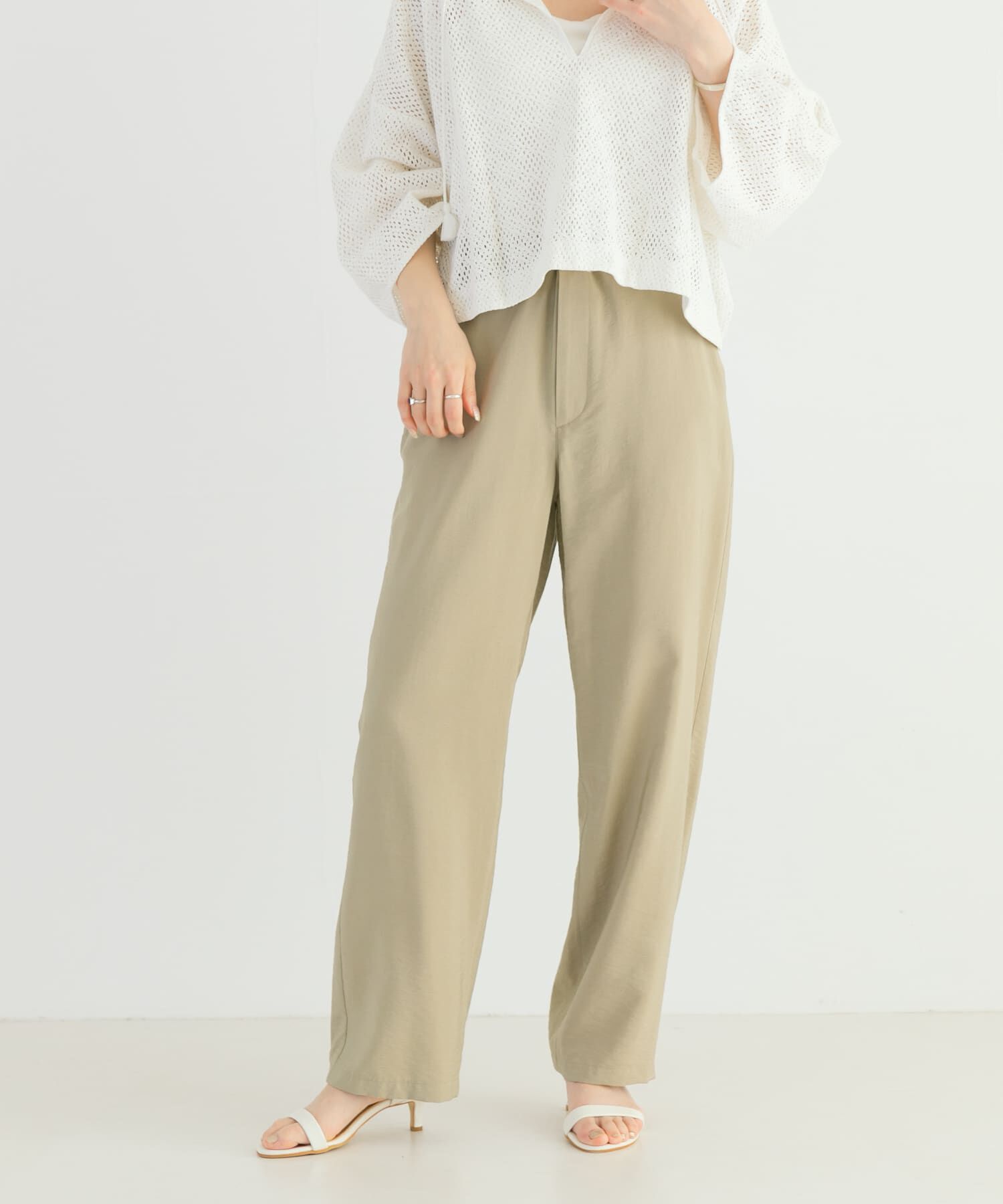 URBAN RESEARCH「ポプリンイージーパンツ」|その他|ベージュ