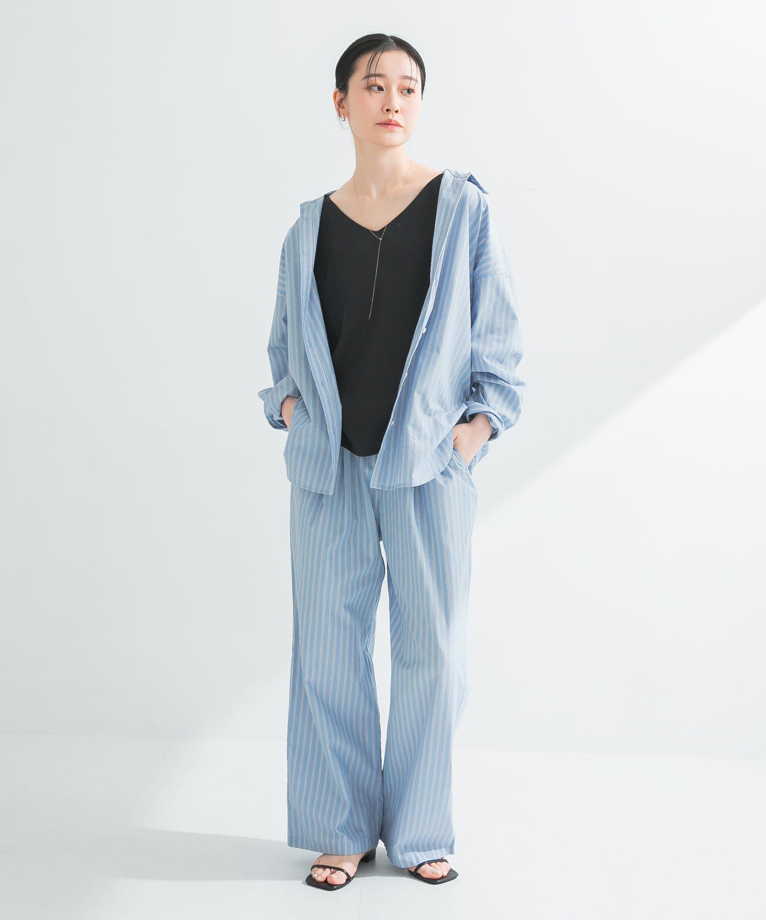 URBAN RESEARCH「new basic　インドスビンコットンストライプパンツ」|その他|