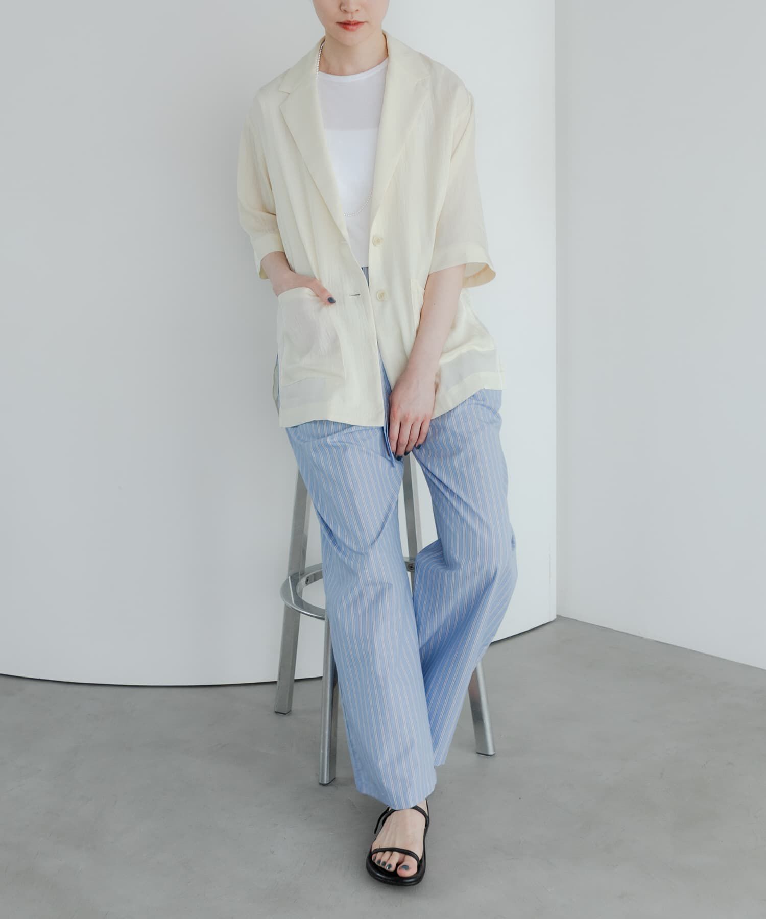 URBAN RESEARCH「new basic　インドスビンコットンストライプパンツ」|その他|