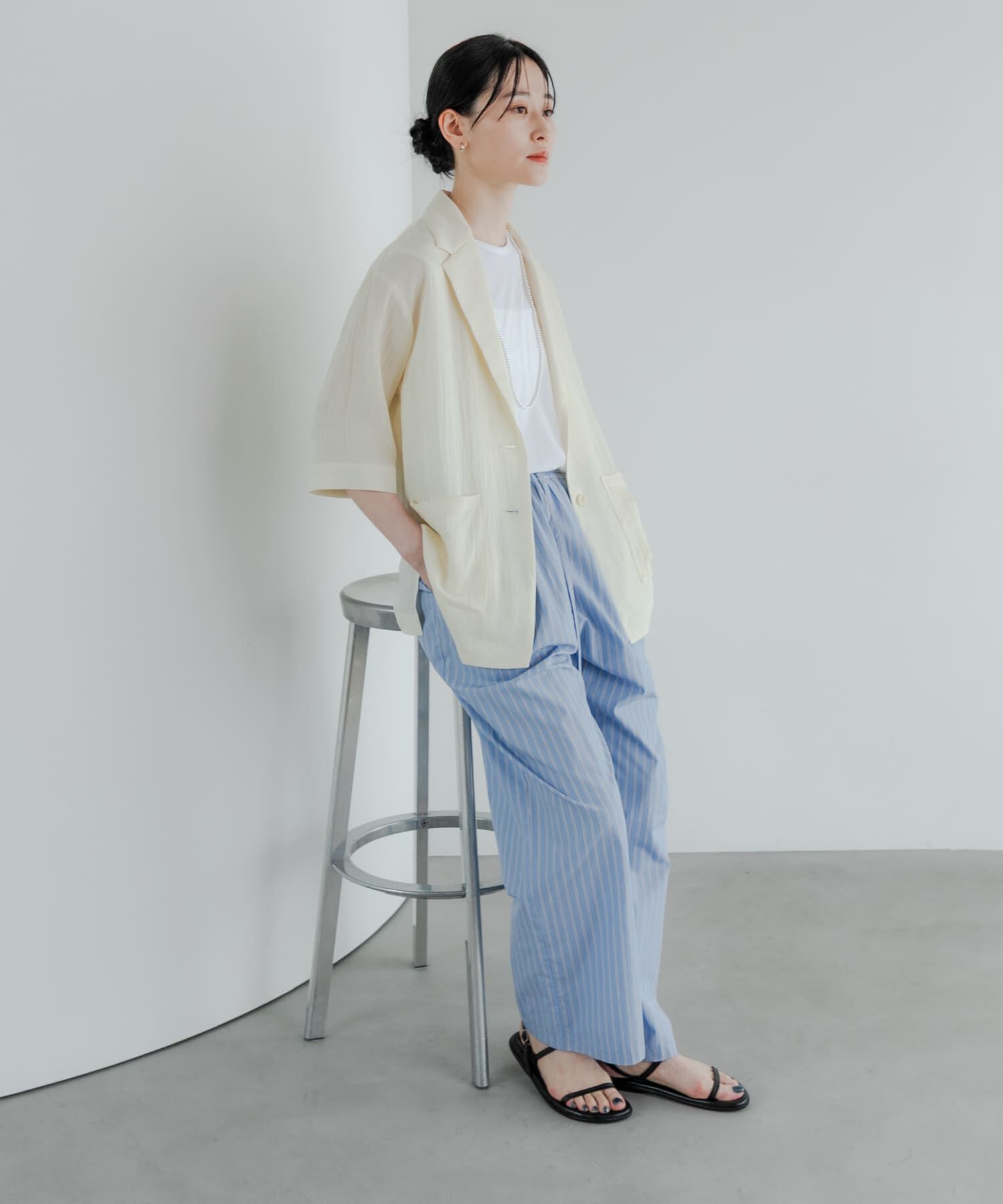 URBAN RESEARCH「new basic　インドスビンコットンストライプパンツ」|その他|